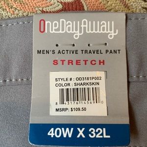 One day away, men’s active travel pant